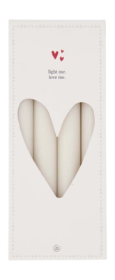 Kaarsen Zusss Off White 20 cm (Set van 4)
