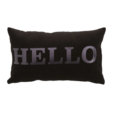 Sierkussen Kaat Hello Black