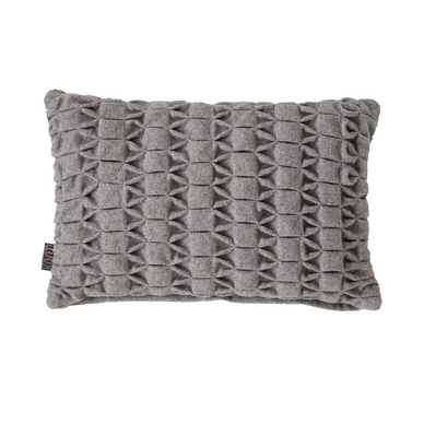 Sierkussen Kaat Smock Felt Grey