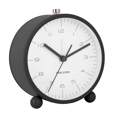 Wekker Karlsson Pellet Feet Matt Black 11 cm