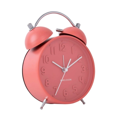 Wekker Karlsson Iconic Matt Coral Pink 16,5 x 11 cm