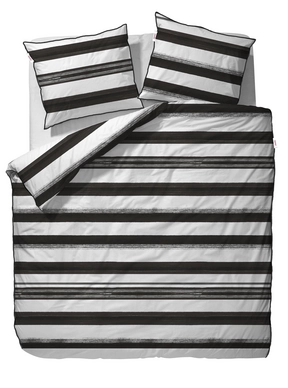 Taies d'oreiller Esprit Kay Black Satin de Coton (65 x 65 cm)
