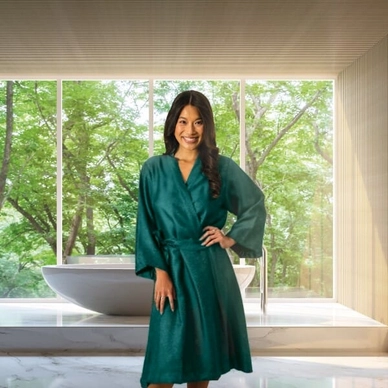 Kimono Kayori Tencel Vert
