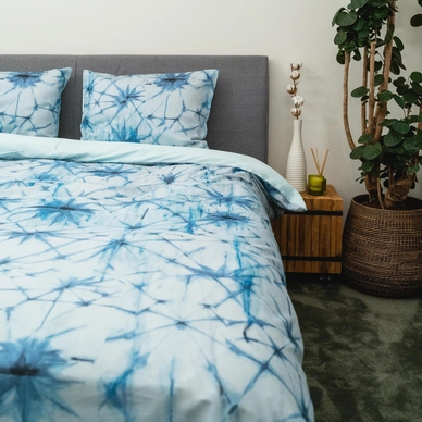 Dekbedovertrek Kayori Uki Blauw Satijn