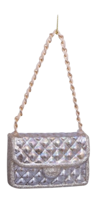 Kerstbal Vondels Ornament Glass Gold Oil Fashion Bag 5,5 cm