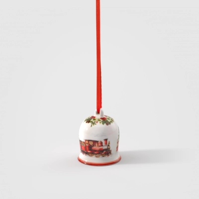 Kerstklok Villeroy & Boch Annual Christmas Edition 2025 Ø6cm (4 delig)