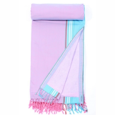 Kikoy Kakamega Purple Pink Towel XL Pure Kenya