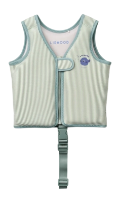 Kinder Zwemvest Liewood Dove Seersucker Peppermint / Sandy 1-2 Jaar