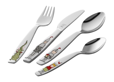 Kinderbestekset Zwilling Ridder Eckbert (4-Delig)