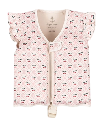 Kinderzwemvest Konges Sløjd Girls Avery Cherry Pink Motif (1-2 jaar)