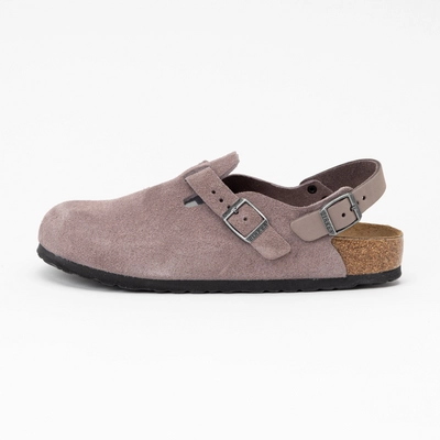 Clogs Birkenstock Tokio II Suede Leather Unisex Faded Purple Narrow