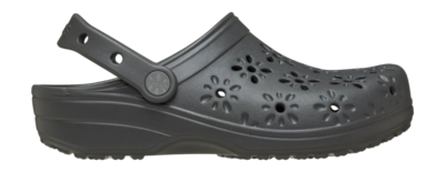 Klomp Crocs Unisex Classic Floral Cut Clog Black Sand