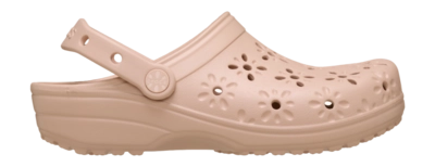 Klomp Crocs Unisex Classic Floral Cut Clog Pink Caramel