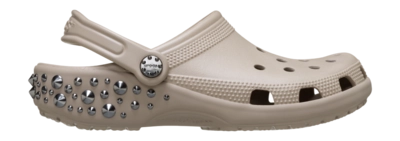Klomp Crocs Unisex Classic Studded Clog Taupe