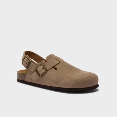 Clog Scholl Men Olivier Backstrap Dark Beige | Etrias Brands