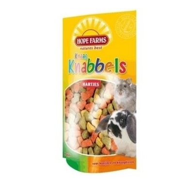 Knaagdierensnacks Hope Farms KnaagKnabbels Hartjes (8 Stuks)