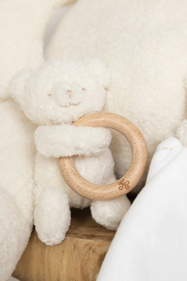 Knuffel Met Bijtring Tartine et Chocolat Gaston L'Usonon Ecru