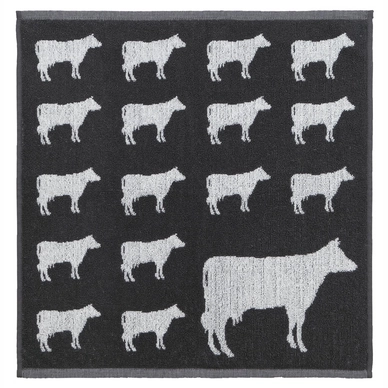 Keukendoeken DDDDD Koe Antraciet (Set van 6)