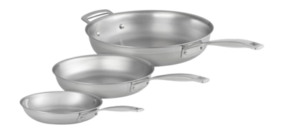 Koekenpannenset Le Creuset Classic 3-PLY RVS (3-delig)