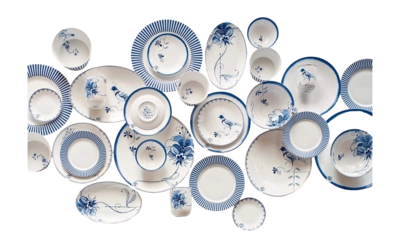 Schüssel Pip Studio Pip & The Blue Bird White 12 cm (6er-Set) | Kochexperte