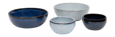Kom Serax Pure Tableware By Pascale Naessens Blue (4-delig)