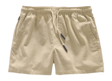 Korte broek OAS Men Beige Linen Shorts