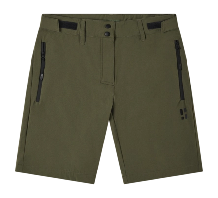 Korte broek Poederbaas Unisex SOLX Outdoor Short Olive Green Regular Fit