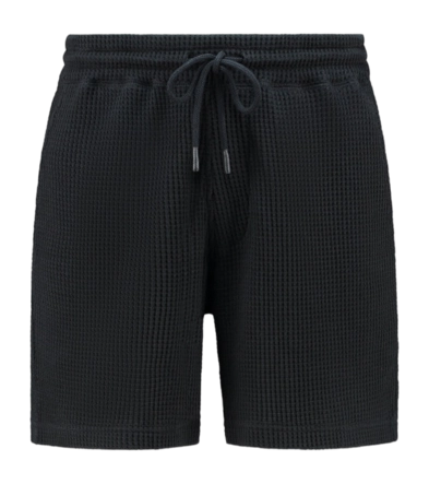 Korte broek Shiwi Men OSCAR Waffle Structure Black