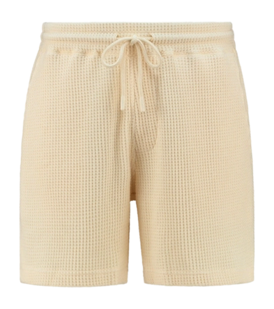 Korte broek Shiwi Men OSCAR Waffle Structure Light Beige