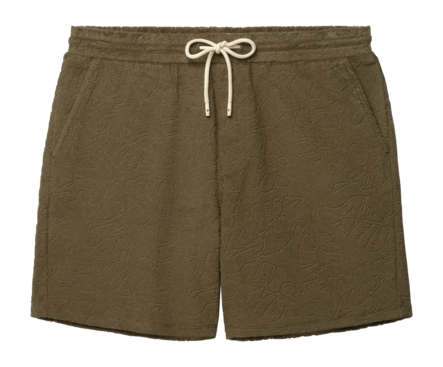Korte broek Shiwi Men TONY Jaqcuard Leaves Toweling Shorts Green Tropic Leaves