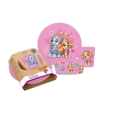 koziol-ontbijtset-paw-patrol-set-van-3-organic-roze-koziol-co