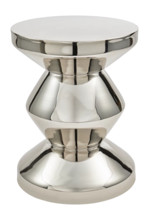 POLSPOTTEN Zig Zag Bijzettafel - Zilver