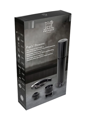 Kurkentrekker en Bewaarpomp Peugeot Pop's Preserve Sommelier Malbec