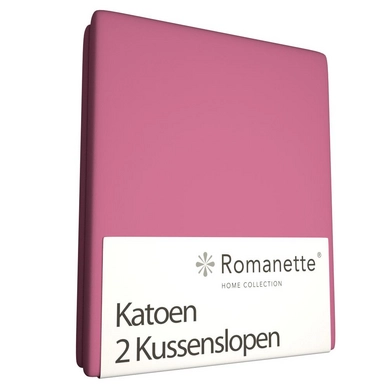 Kussenslopen Romanette Fraise Roze (Katoen) (set van 2)