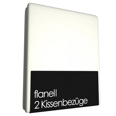 Kissenbezüge Cinderella Wollweiß (Flanell) (2 Stück)-80 x 80 cm