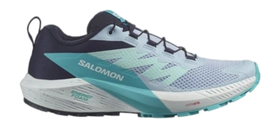 Trailrunning schoen Salomon Women Sense Ride 5 Cashmere Blue Carbon Peacock Blue