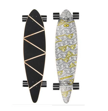 Longboard Osprey 41'' Labyrinth Pintail Black White