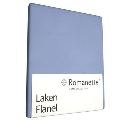 Laken Romanette Lichtblauw (Flanel)