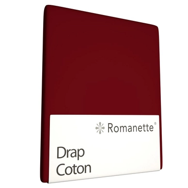 Drap Romanette Rouge Bordeaux (Coton)