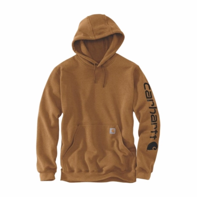 Pull à Capuche Carhartt Homme Sleeve Logo Hooded Sweatshirt Brown