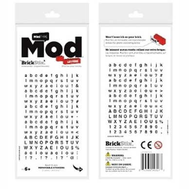Stickers Lego BrickStix Mod Letters