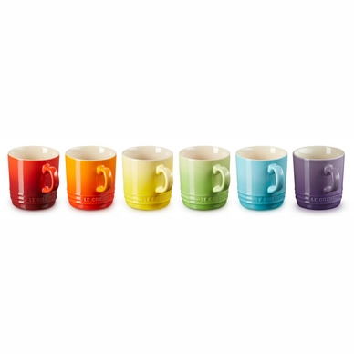 Kaffeetasse Le Creuset Rainbow Rainbow 200ml (6-teilig)