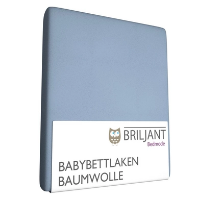 Bettlaken Briljant Hellblau Kinder (Baumwolle)