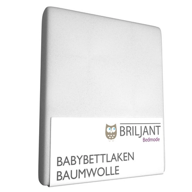 Bettlaken Briljant Weiß Kinder (Baumwolle)