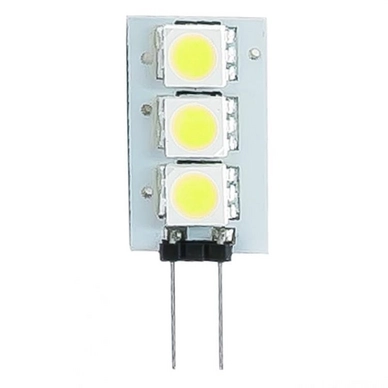 G4 (GU4) LED-Lamp 12 Volt 0,6 Watt, plat (Vervangt 5W)
