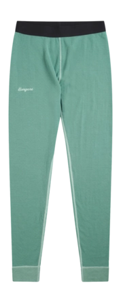 Legging Bergans Kids Inner:Dual Merino Dark Mint Crush Nauwsluitende pasvorm
