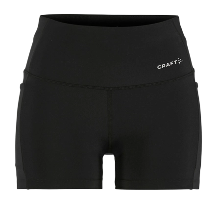 Legging Craft Women Essence Hotpants 3 Black Nauwsluitende pasvorm