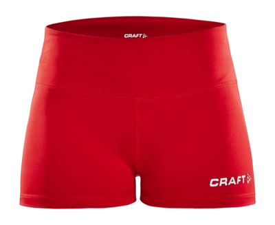Legging Craft Women Squad Hotpants Bright Red Strakke pasvorm
