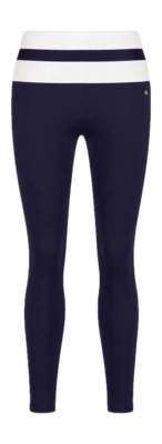 Legging House of Gravity Women Stripe Leggings Deep Blue X White Rib