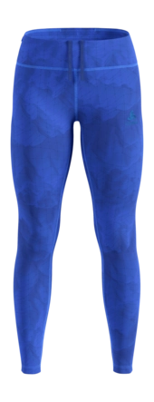 Legging Odlo Women Zeroweight Print Dazzling Blue Nauwsluitende pasvorm